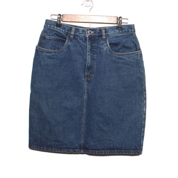 Vintage Gitano Denim Jean Pencil Skirt Size 13/14 100% cotton - Picture 1 of 8